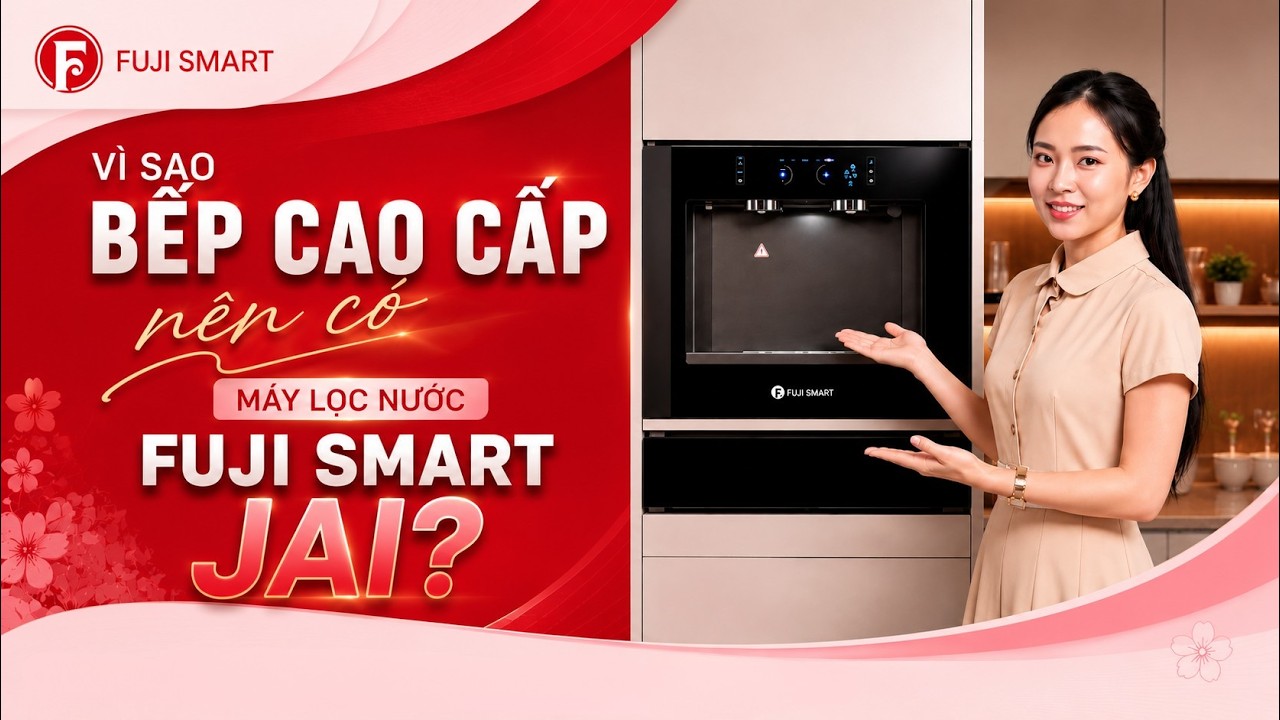 Vì sao căn bếp cao cấp nên có máy lọc nước âm tường Fuji Smart JAI phiên bản làm đá? • Fuji Smart