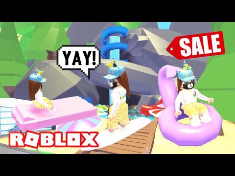 🌊 SUMMER SALE🌊 in Adopt me (Roblox) pool house, pool toys, sale| Its SugarCoffee Video