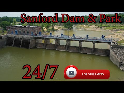 Sanford Dam and Park Area - Michigan - 24/7 HD Live Stream