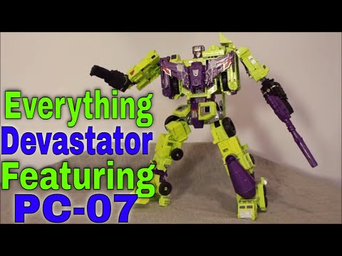 Compete Transformers CW Devastator Rewind Review and PC-07 - GotBot True Review NUMBER 797