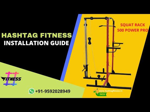 How to install Hashtag Fitness Power Squat rack 500 pro