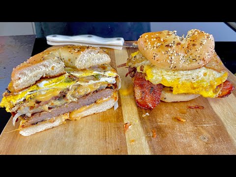 HOW TO MAKE AN AMAZING BREAKFAST SANDWICH ON THE BLACKSTONE GRIDDLE | BLACKSTONE GRIDDLE RECIPES