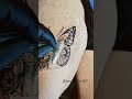 Butterfly tattoo covered with second skin tattoo protection #tattoo #secondskin #tattooprotection