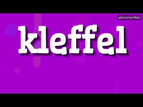 KLEFFEL - HOW TO PRONOUNCE IT!?
