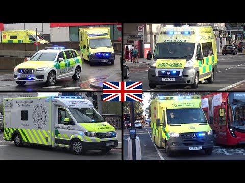 British Ambulances in Action | Emergency & Specialist Ambulances responding [incl. CATS + ECMO]