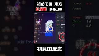 【初見の反応】アンダーテール熟練者が初の東方ゲームに驚愕…！これは氷漬けにされたい。 【紅魔郷】 #shorts #東方 #ゲーム実況