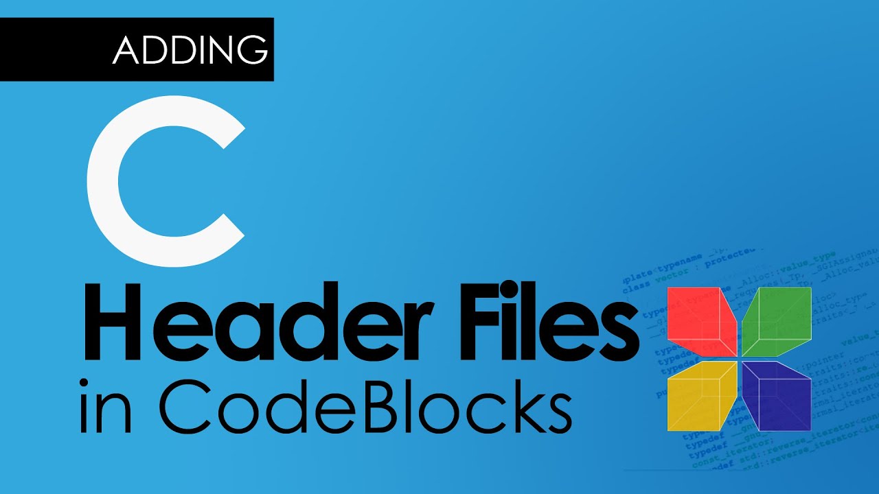 Add C header files in Code Blocks