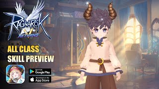 Ragnarok V Returns Gameplay - All Class Skill Preview