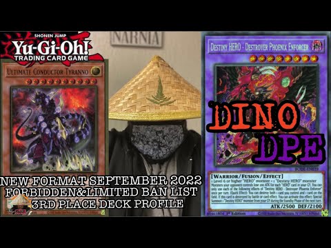 Yugioh new format September 2022 local's 3rd place deck profile-Dino/dpe-ft Adon/Adrian a