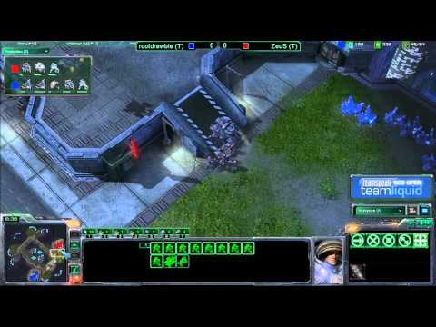 TeamSpeak TL SC2 Open #7 Semifinal B - Root.Drewbie (T) vs ZeuS (T) G1