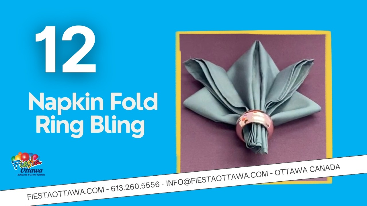 Napkin Folding Made Easy - Ring Technique