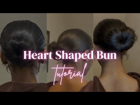 heart shaped slick back bun tutorial | carmen ayanna