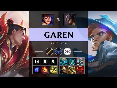 Garen Mid vs Twisted Fate - KR Diamond Patch 25.09