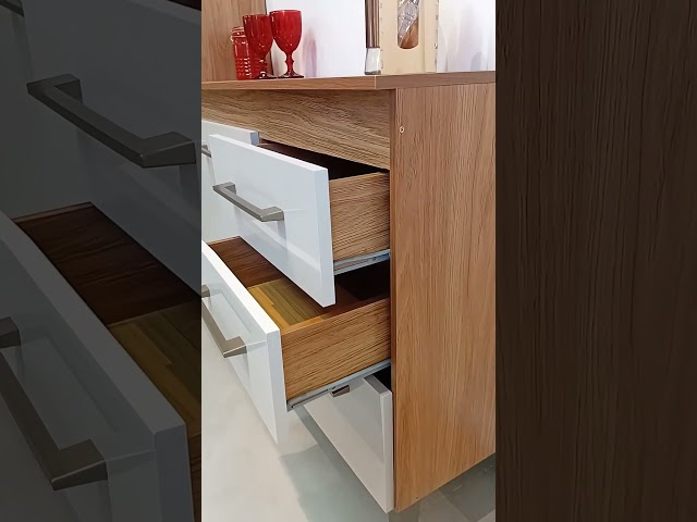 Armário de Cozinha Vanessa 9 Portas 2 Gavetas Cinamomo/Grafite - Panorama Móveis