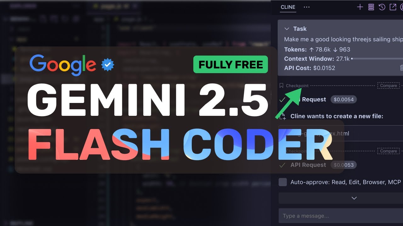 Gemini 2.5 Flash (Free API) + Cline & RooCode : This FULLY FREE AI Coder is INSANE!