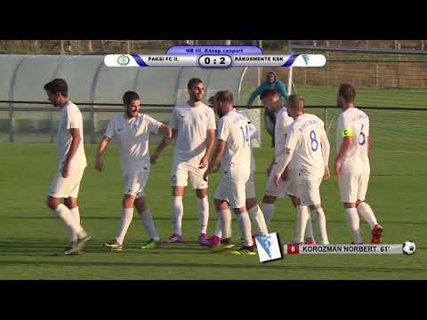 PAKSI FC II. - RÁKOSMENTE KSK     2 - 3 (0 - 1)