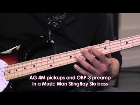 Aguilar Music Man snímače and OBP preampy