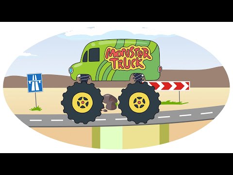 Мультик- Раскраска | Рисуем Монстр-Трак | Monster truck