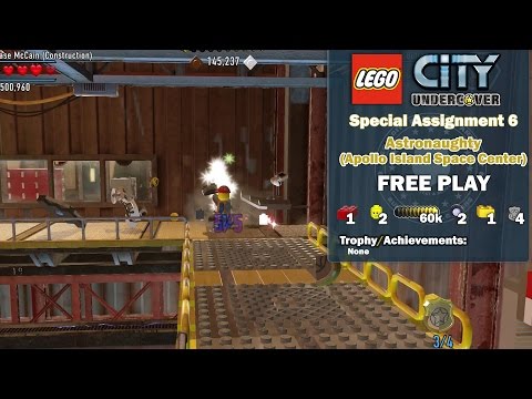 Lego City Undercover: Special Assignment 6 Astronaughty (Apollo Island Space Center) FREE PLAY - HTG