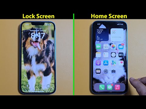 How to set different wallpaper on lock screen and home screen iphone