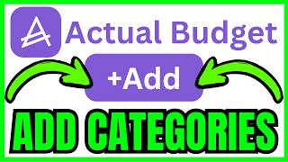 How To ADD CATEGORIES In Actual Budget (QUICK & EASY) 2026