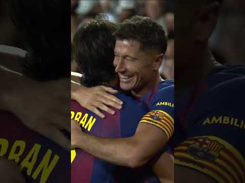 🙏 Robert Lewandowski marque pour son dernier match avec le Barça !