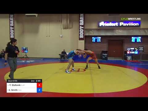 2018 Marine Corps US Open/UWW Junior Freestyle 79 Con 4 - Travis Stefanik (NJRT) Vs. Ethan Smith (