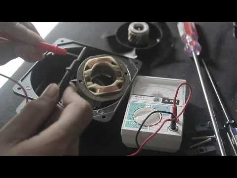 Axial fan disassembly - how to open coil motor fan