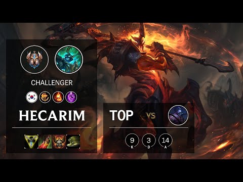 Hecarim Top vs Jax - KR Challenger Patch 10.18