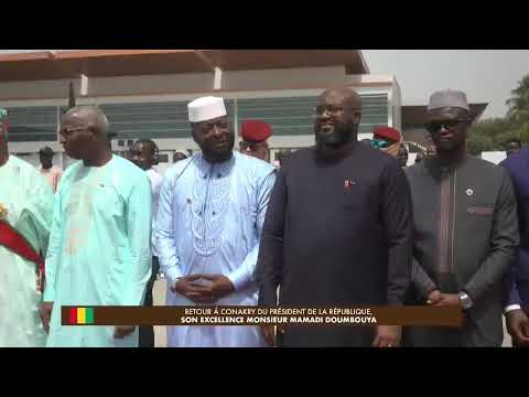 Guinée : Retour du président Mamadi Doumboya, vendredi 6 mars 2026  