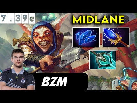 Bzm Meepo Midlane -  Dota 2 patch 7.39e Pro player Full Gameplay