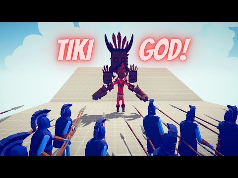 TIKI GOD vs EVERY FACTION UNITS - Totally Accurate Battle Simulator - TABS