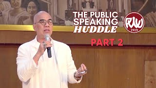 The Public Speaking Huddle with Boy Abunda (Part 2)