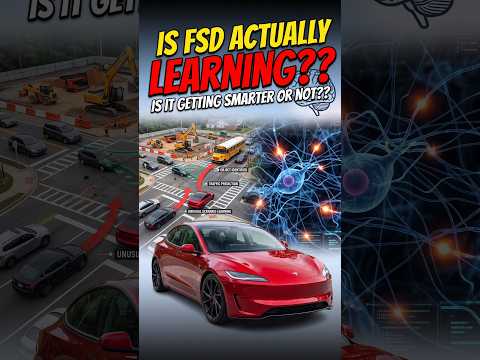 Is Tesla FSD Actually LEARNING My Route?? 🤔 #tesla  #model3performance #shorts