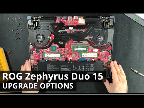 ASUS ROG Zephyrus Duo 15 GX550 DISASSEMBLY and UPGRADE OPTIONS (Storage, Thermal Paste)