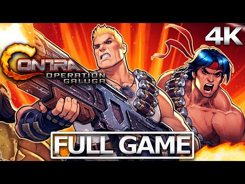 CONTRA: OPERATION GALUGA  Full Gameplay Walkthrough / No Commentary【FULL GAME】4K Ultra HD