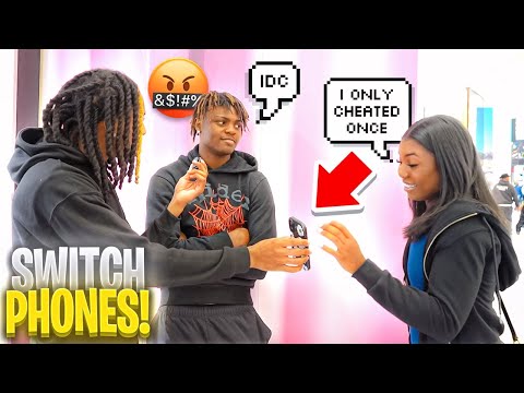 Making Couples Switch Phones 46 💔 *LOYALTY TEST* NYC PUBLIC INTERVIEW