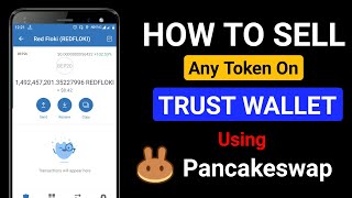 How to sell Token on Trust wallet | How to sell Red floki token | Sell token on Pancakeswap |