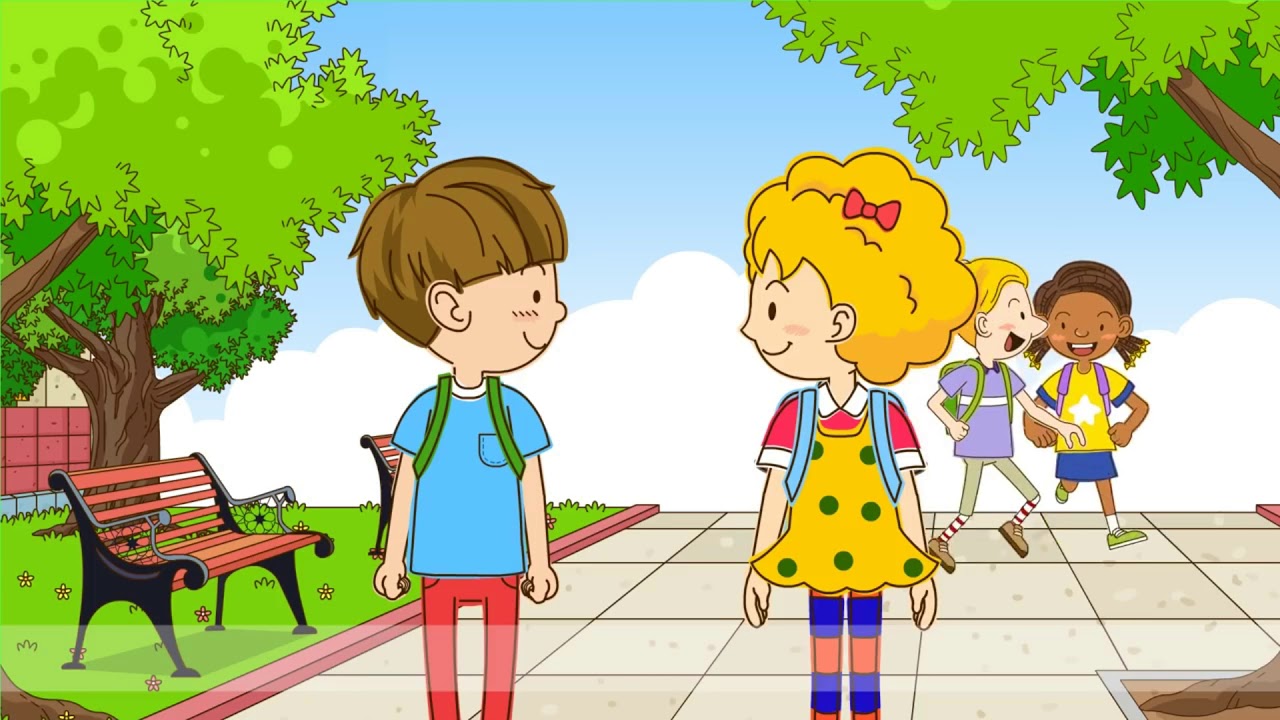 Simple past tense cartoon