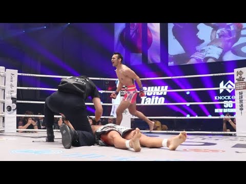 🥊軍司泰斗まさかの初KO負け💥元ルンピニー王者の左ヒジ一撃で硬直ダウン😱