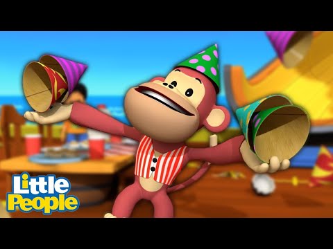 One Messy Monkey | 2 Hours of Preschool Learning | Little People – Fisher Price - Kids TV Series, Kingdom Kids Zone - Little People - Fisher Price
