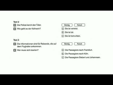 Zertifikat B1 neu 15 Übungsprüfungen Model Paper 13 Hören und Lösungen