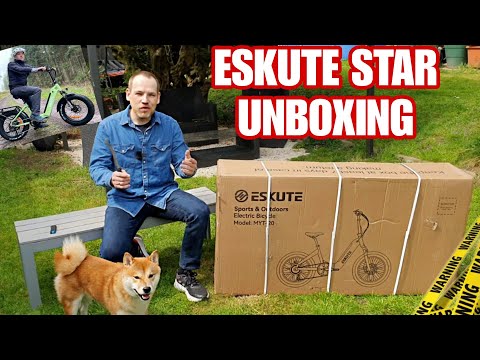 Eskute Star Ebike Pedelec Fatbike Unboxing Montage Elektro Faltrad Klapprad mit 20 Zoll Fat Reifen