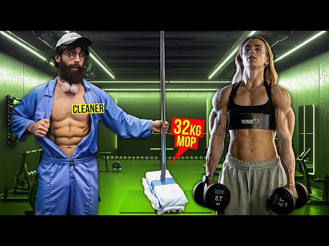 ELITE Bodybuilder ANATOLY Lifts 50KG Mop in the Gym… Everyone Was Shocked! 😱💪🧹#9