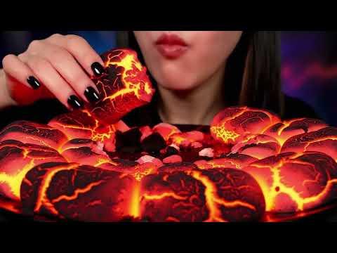 Lava Donuts VS Lava Marshmallows | Eating Lava Mukbang ASMR | Lava ASMR
