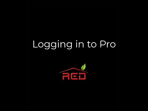 Logging in to Pro