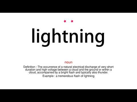 How to pronounce lightning - Vocab Today
