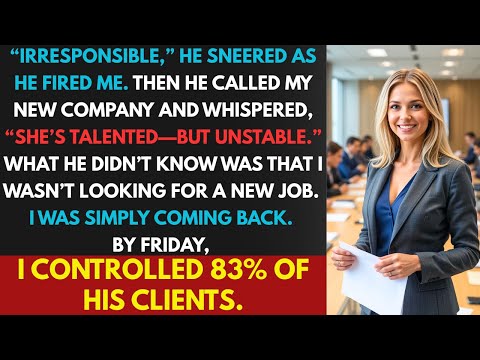 Boss Fired Me, Deliberately Sabotaging My New Job. Then He Discovered I Held 83% Of The Client Base.