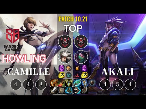 SB Howling Camille vs Akali Top - KR Patch 10.21