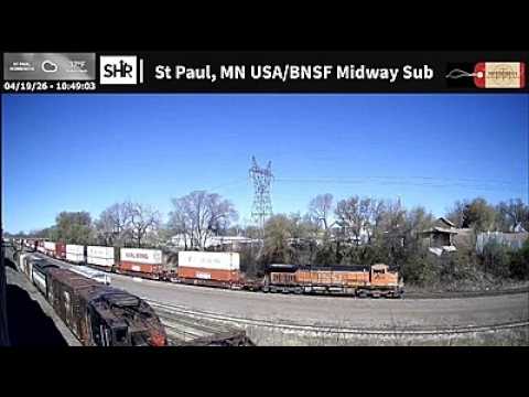 Live webcam view of Trenes de mercancías del ramal Midway